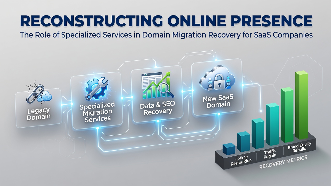 Reconstructing Online Presence: The Role of Specialized Services in Domain Migration Recovery for SaaS Companies